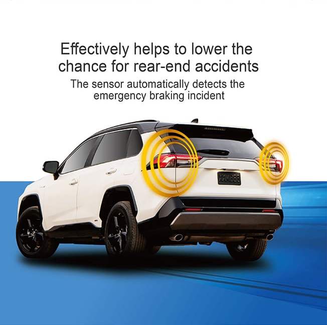 Effectively helps to lower the chance for rear-endaccidents